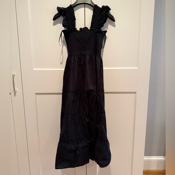 Hill House The Ellie Nap Dress Black Cotton S - Picture 3 of 8